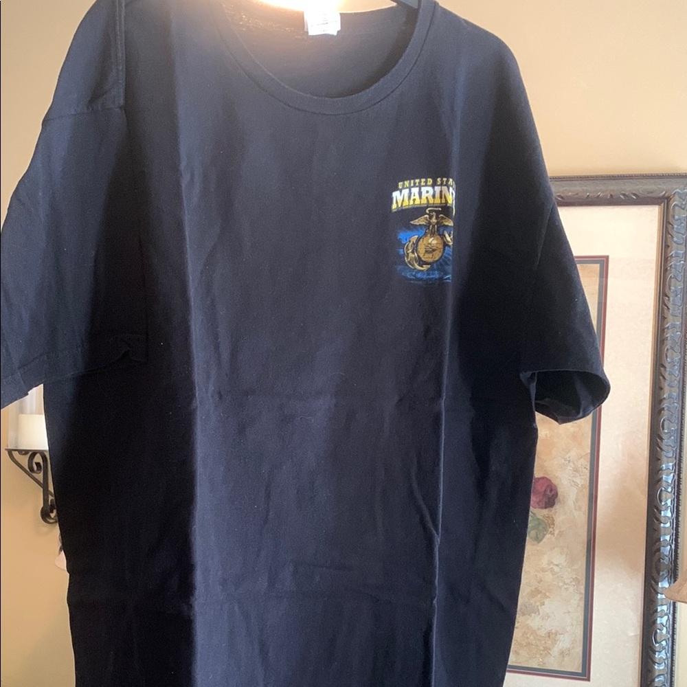 United States Marines Black Short Sleeve Tee 2 XL